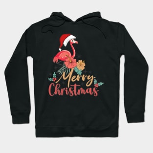 Pink Flamingo Merry Christmas 2023 Hoodie